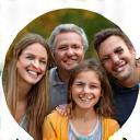 The Peterson Family smiling together on their trip